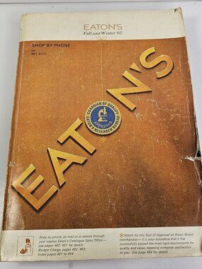 1967 Fall And Winter Eatons Vintage Catalog Collectible Canada